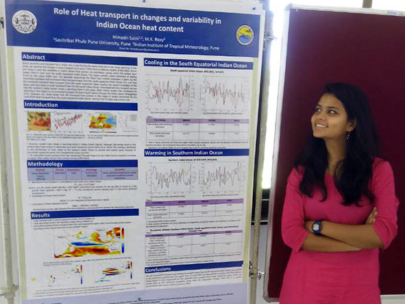 Himadri Saini at Summer School on Antarctic Climate Variability and Ice Dynamics, NCAOR Goa