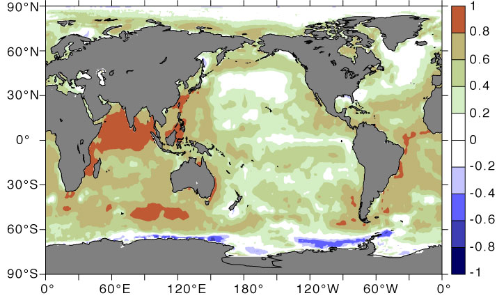 contribution of Indian Ocean warming to global ocean surface warming
