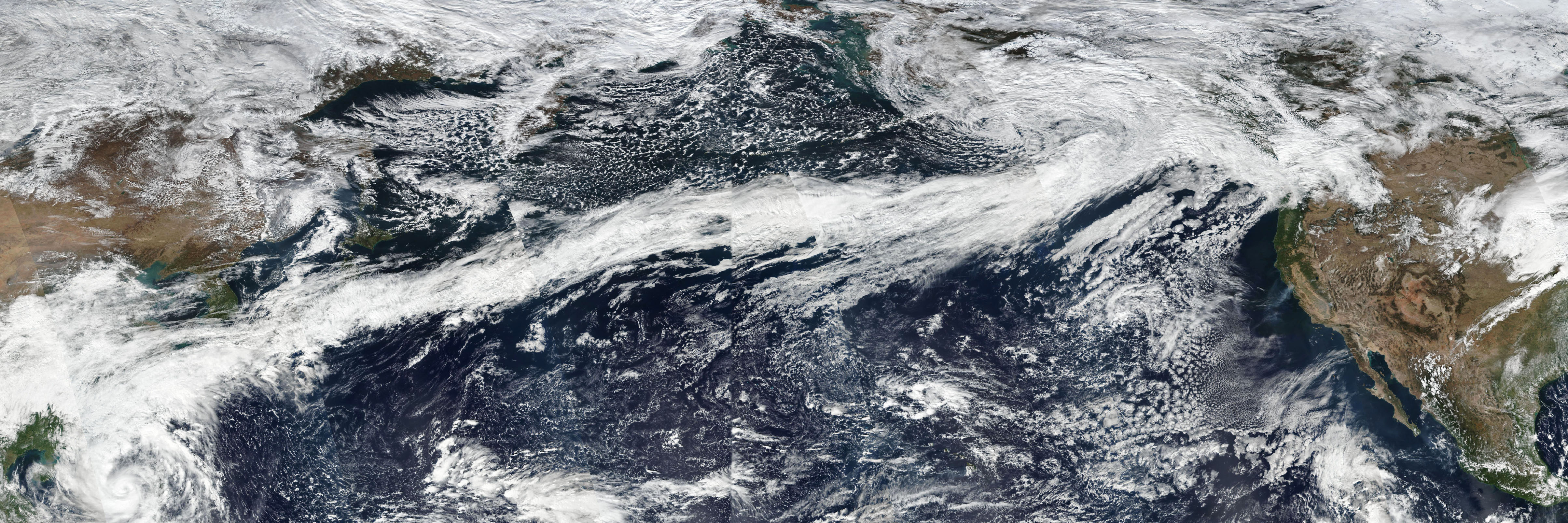 Atmospheric river, traveling from the Maritime Continent to the US coast